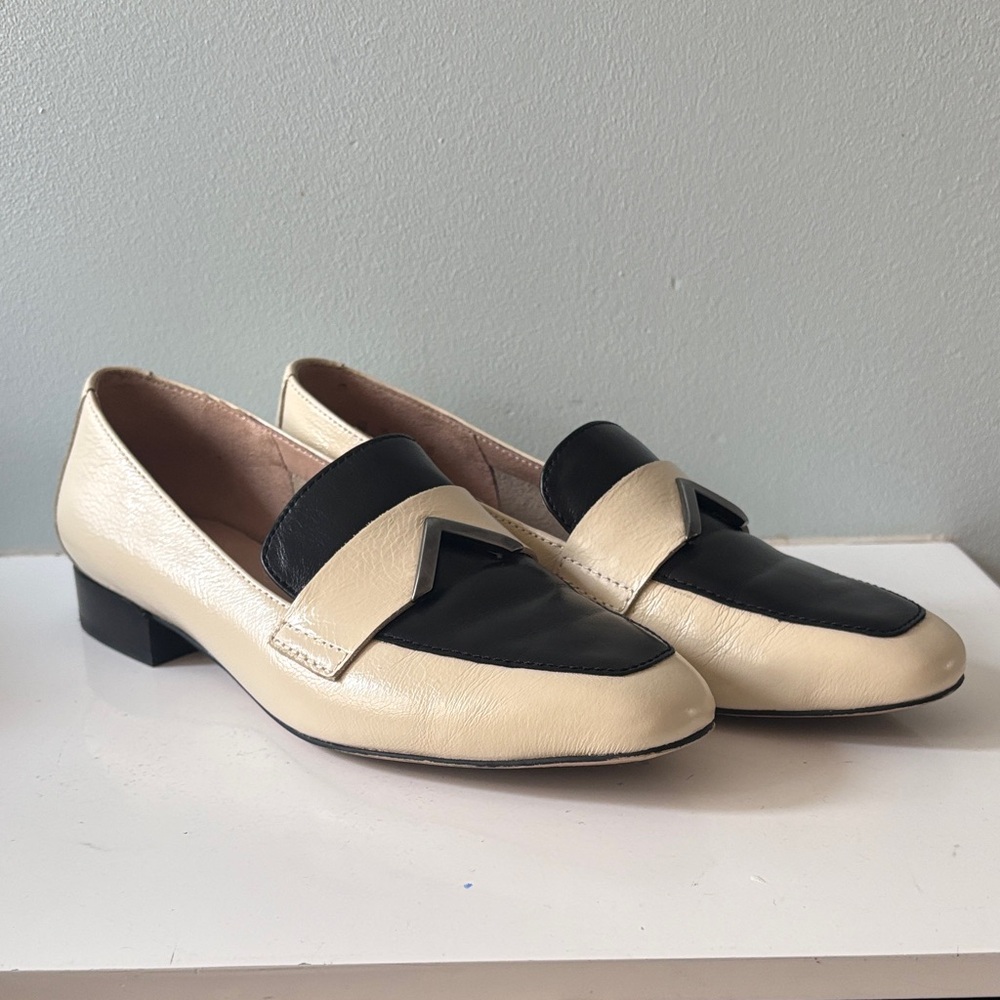 27 Edit Roxanne Loafer - Cream and Black - Size 7